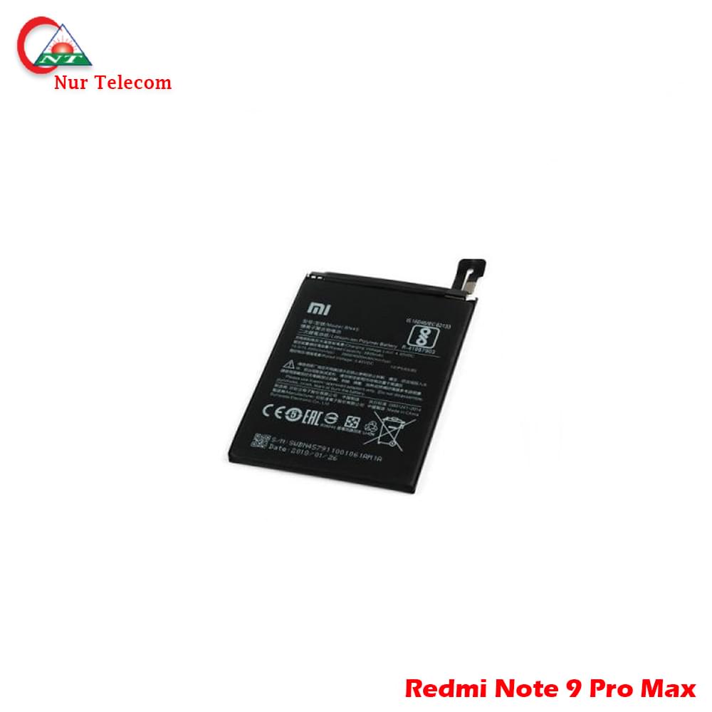 Original Xiaomi Redmi Note 9 Pro Max  Battery price in BD - Image 1