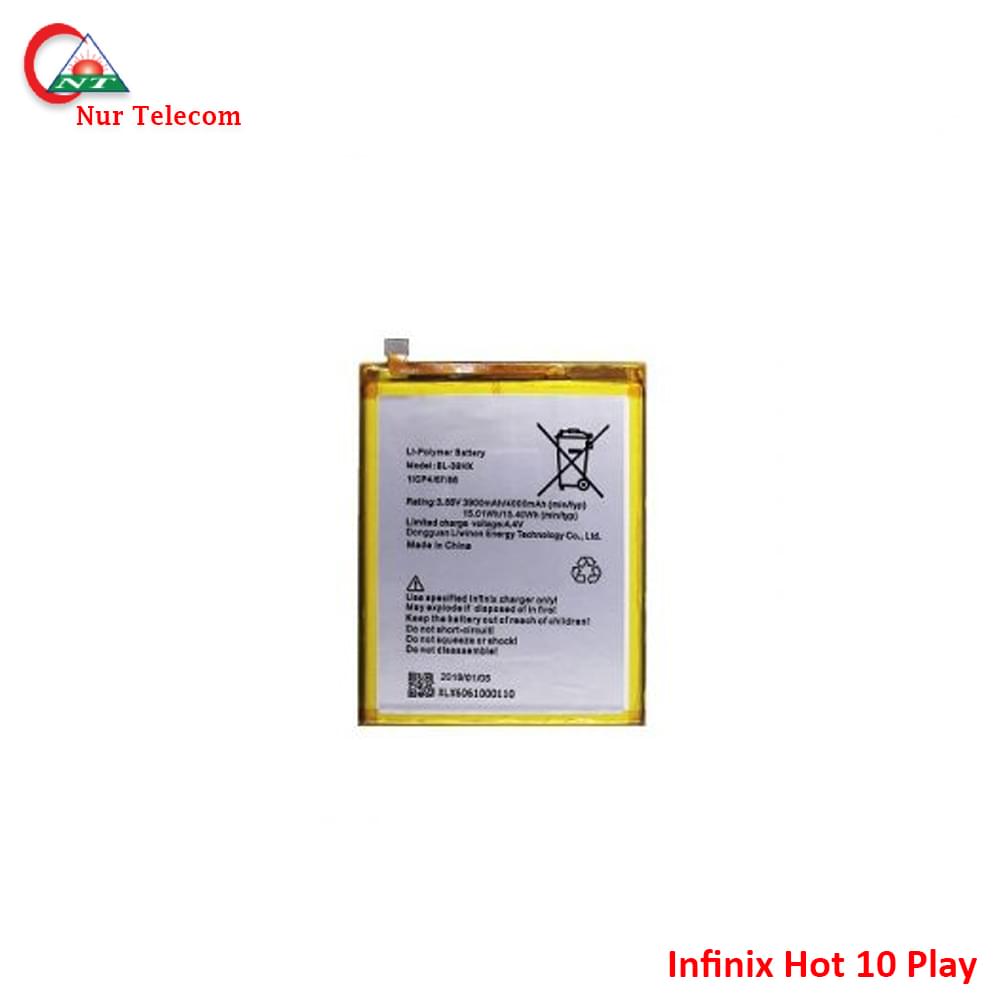 Original Infinix Hot 10 Play Battery Price in Bangladesh - Image 1