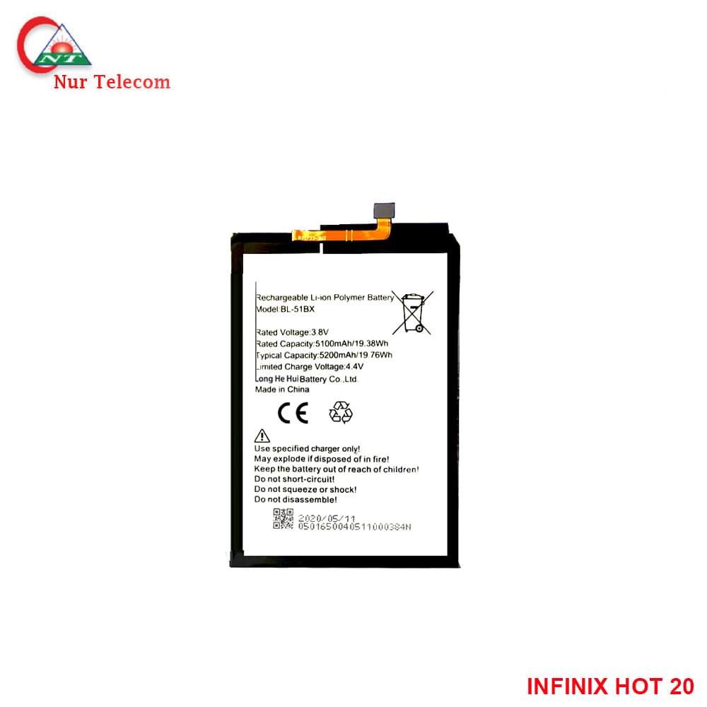 infinix hot 20 battery Infinix Hot 20 Battery price in Bangladesh - Image 1