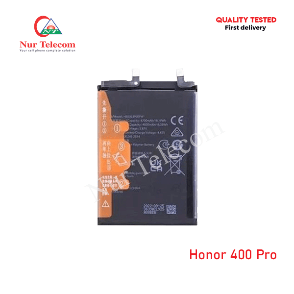 Honor 400 Pro Battery