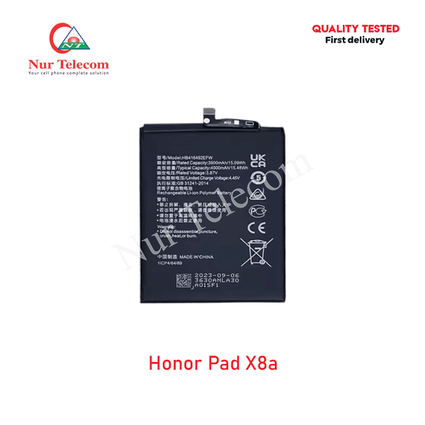 Honor Pad X8a Battery Price
