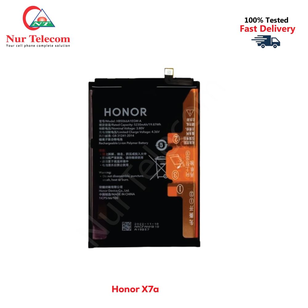 Honor X7a Battery
