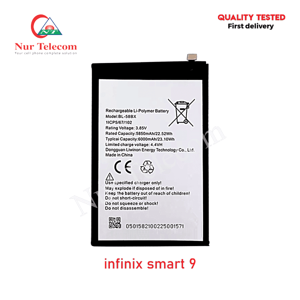 Infinix Smart 9 Battery Price