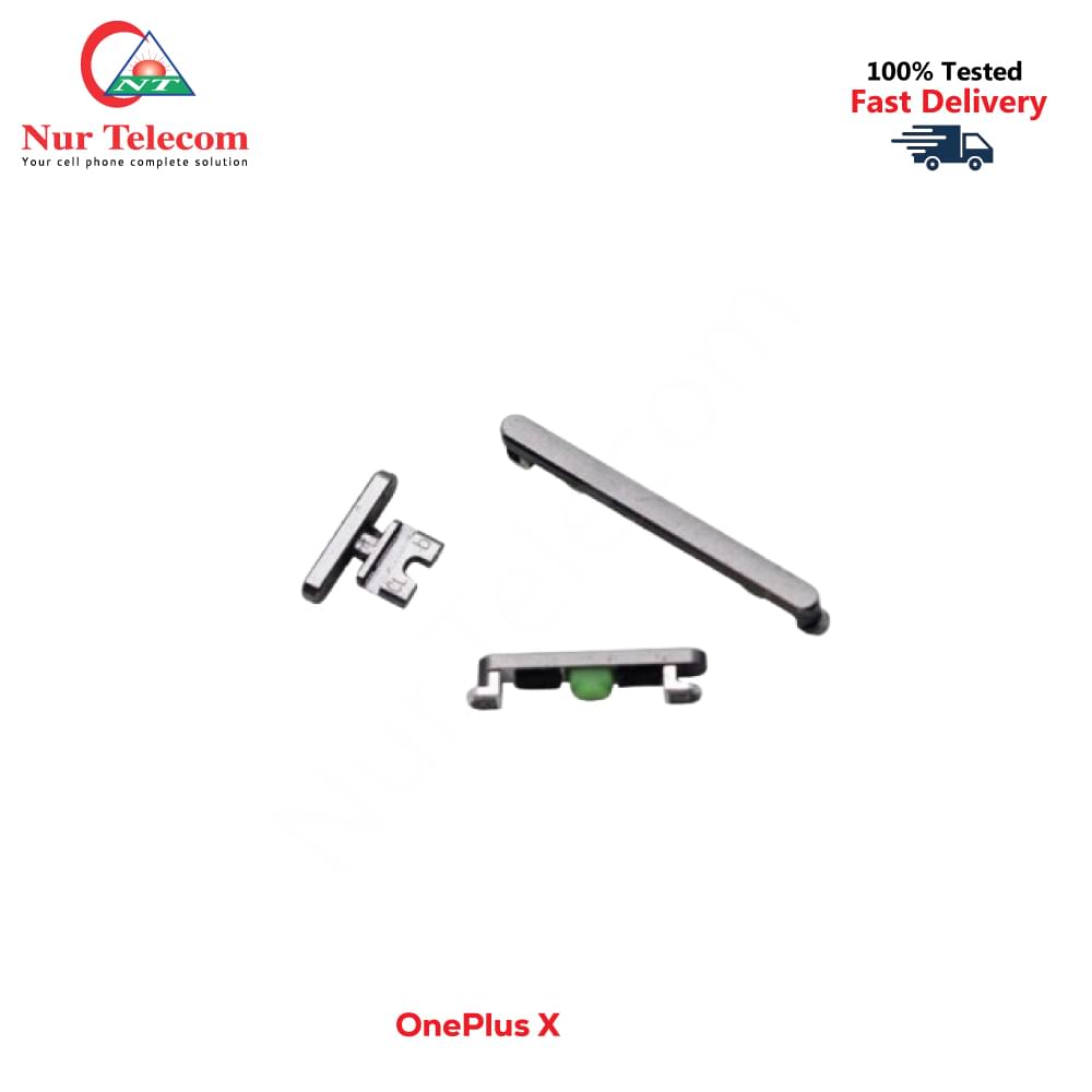 OnePlus X Side Keys Replacement (2 pcs/set) - Black - Image 1