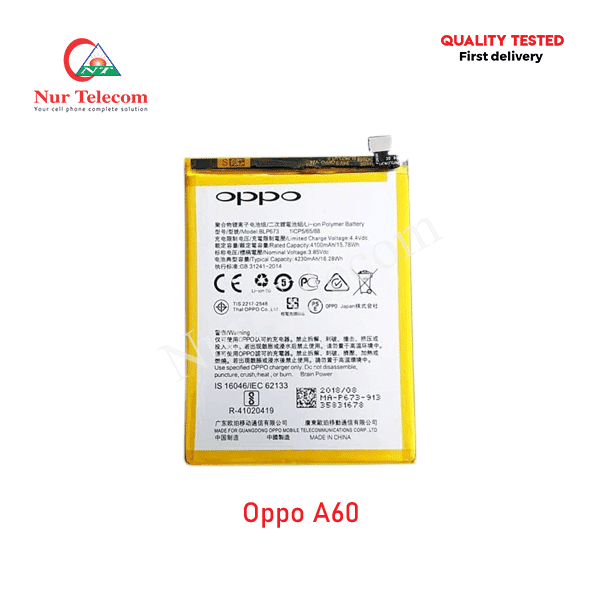 OPPO A60 Battery Price