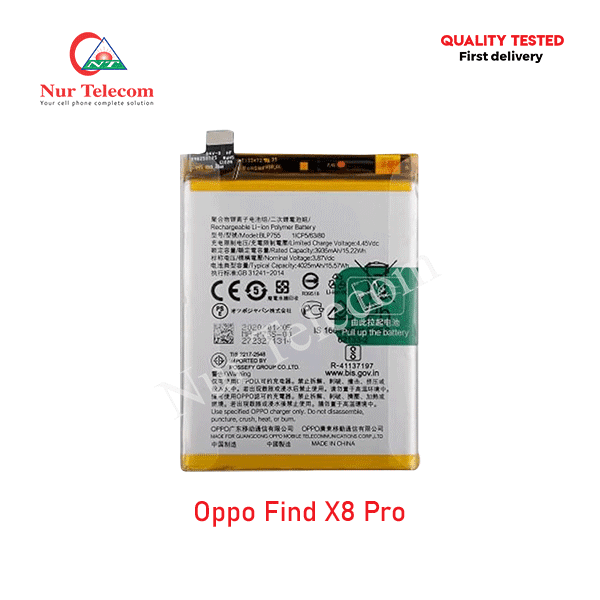 Oppo Find X8 Pro Battery Price