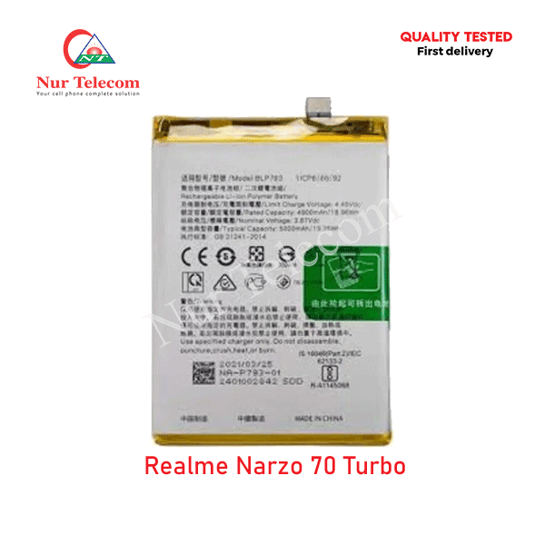 Realme Narzo 70 Turbo Battery Price