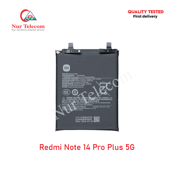 Xiaomi Redmi Note 14 Pro Plus 5G Battery Xiaomi Redmi Note 14 Pro Plus 5G Battery