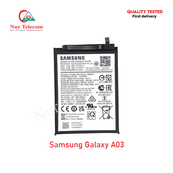 Samsung Galaxy A03 Battery Price