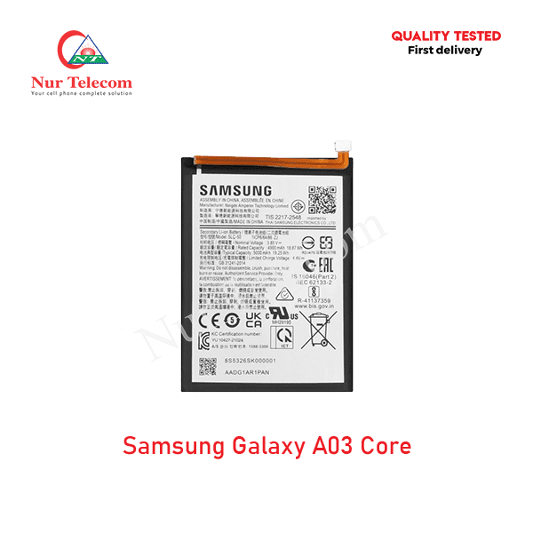 Samsung Galaxy A03 Core Battery Price