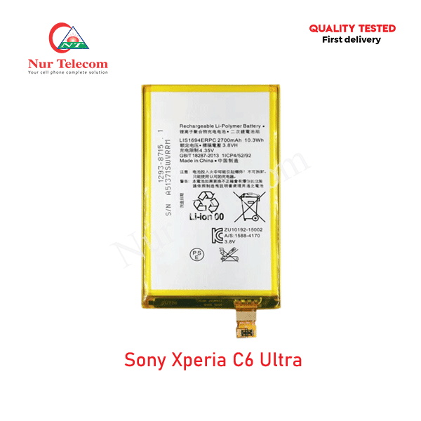 Sony Xperia C6 Ultra Battery Price