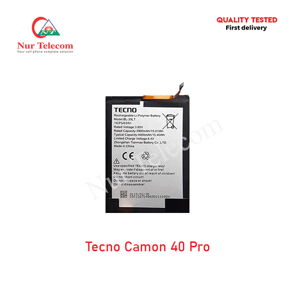 Tecno Camon 40 Pro Battery