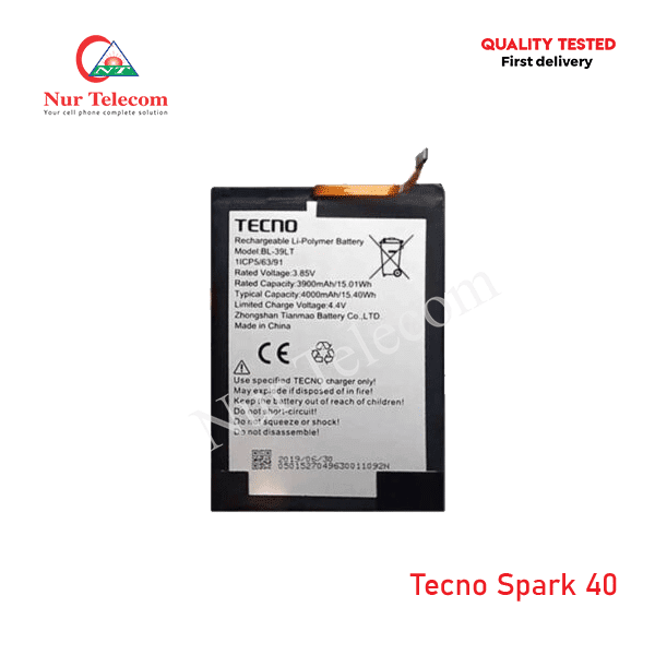 Buy Tecno Spark 40 Battery in Bangladesh