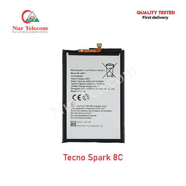 Tecno Spark 8C Battery
