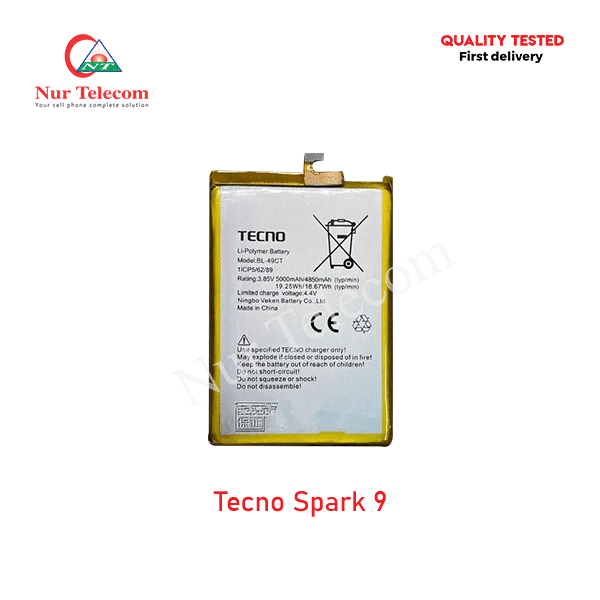 Tecno Spark 9 Battery Price