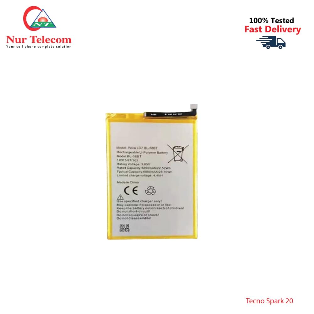 Tecno Spark 20 Battery Price In Bd