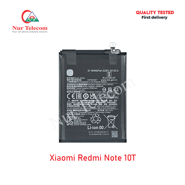 Redmi Note 10T Battery Price