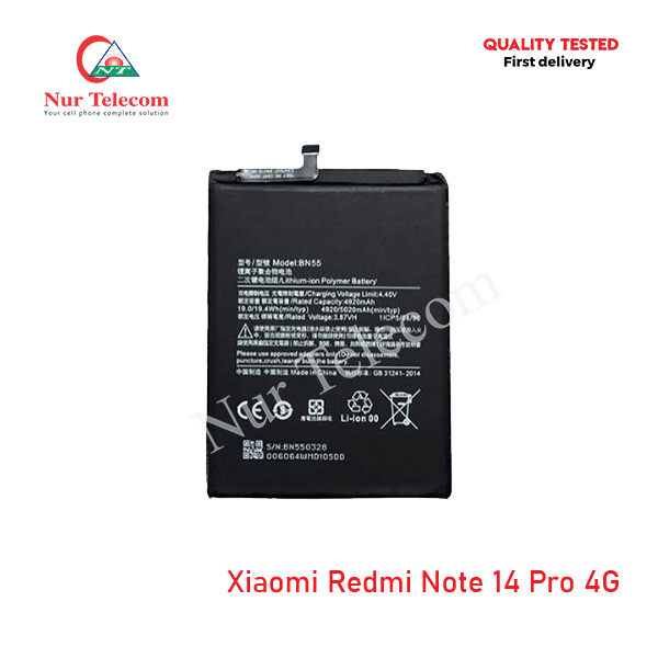 Xiaomi Redmi Note 14 Pro 4G Battery Xiaomi Redmi Note 14 Pro 4G Battery
