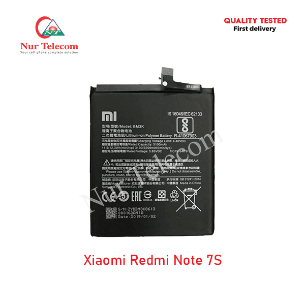 Redmi Note 7S Battery Price