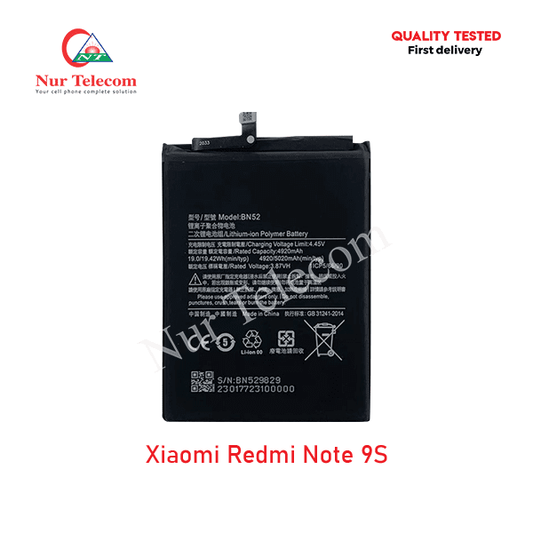 Buy Xiaomi Redmi Note 9S Battery in Bangladesh