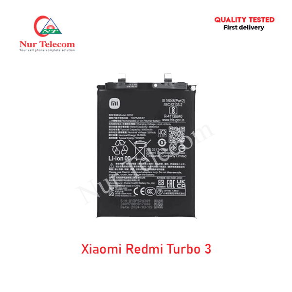 Redmi Turbo 3 Battery Price