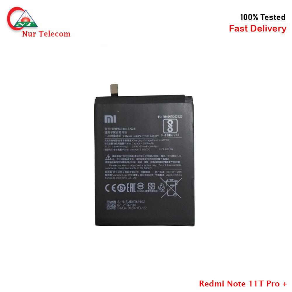 Original  Xiaomi Redmi Note 11T Pro plus Battery price in BD - Image 1