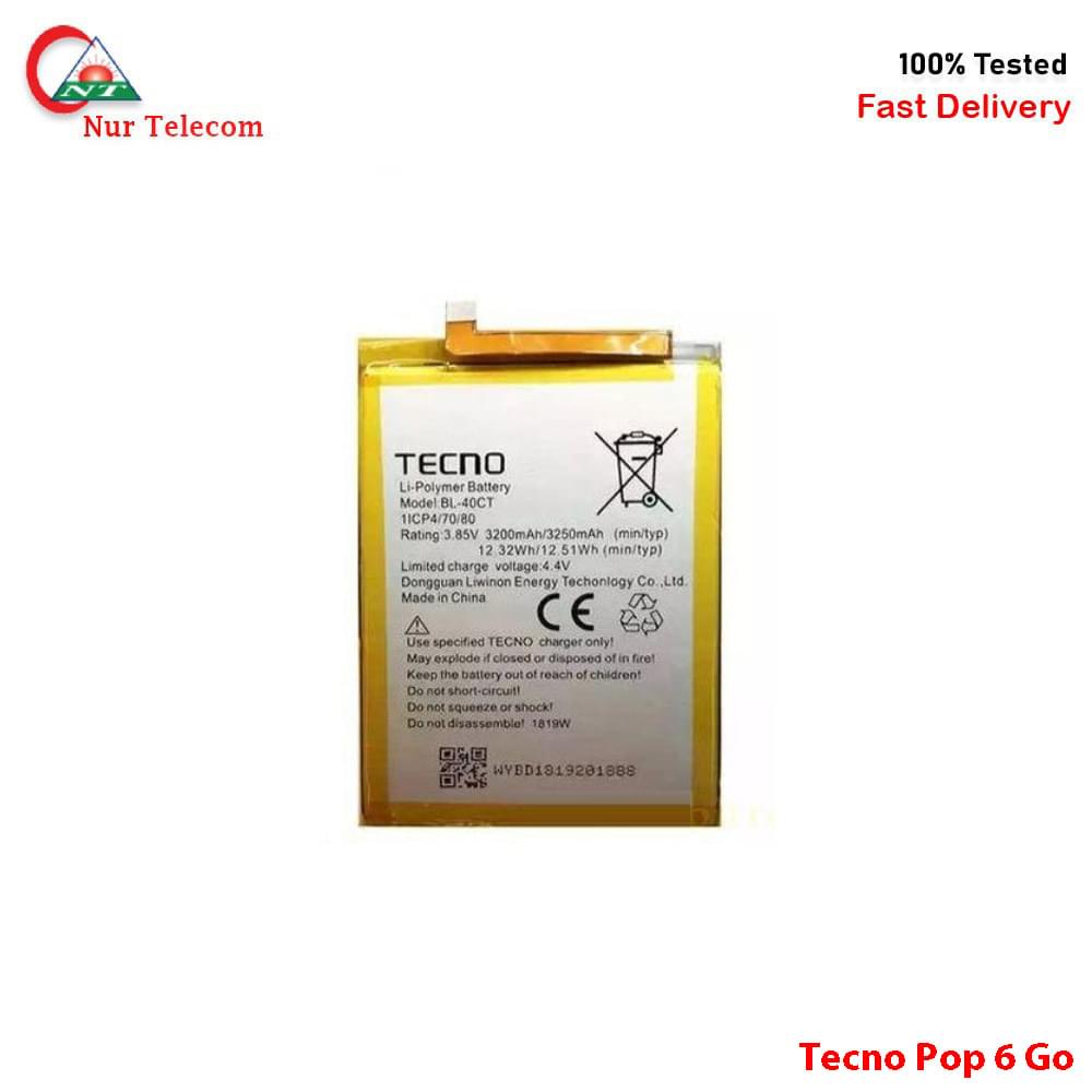 Tecno Pop 6 Go Battery Price In BD