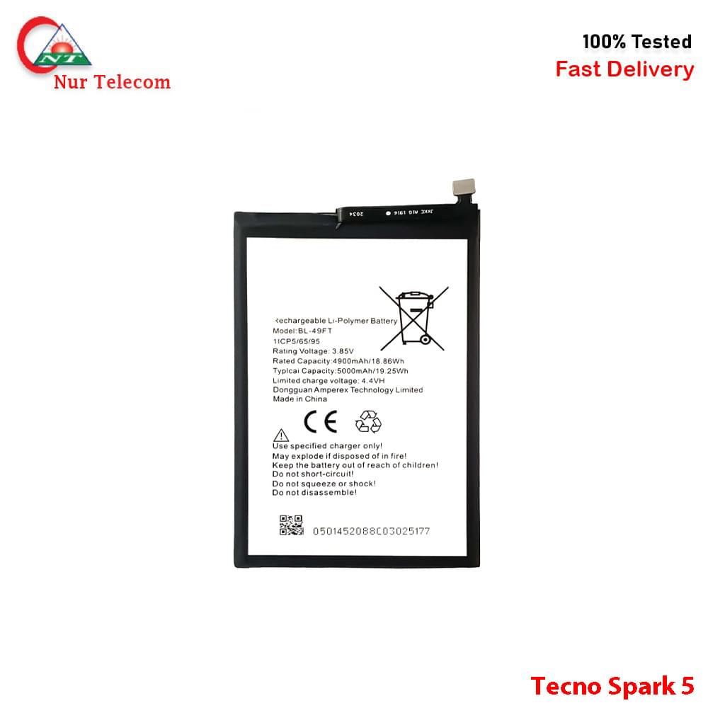 Tecno Spark 5 Battery Price In BD - Image 1