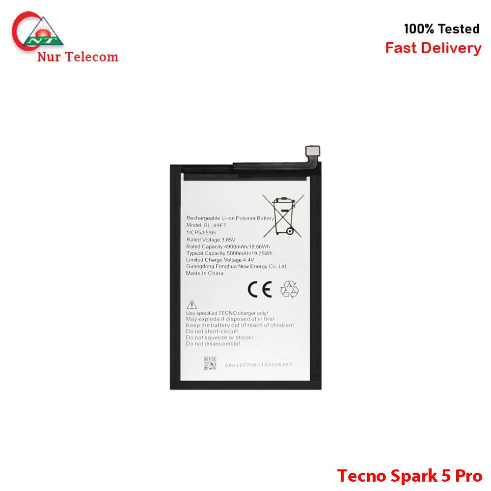 Tecno Spark 5 Pro Battery Price In BD