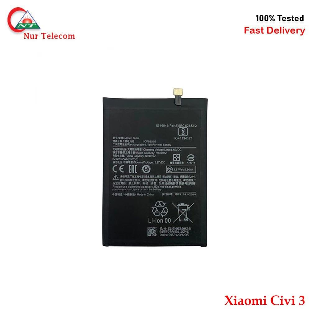 xiaomi civi 3 battery Xiaomi Civi 3 Battery Price In bd