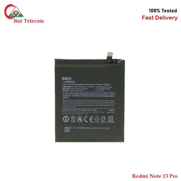 Xiaomi Redmi Note 13 Pro Battery Price In bd