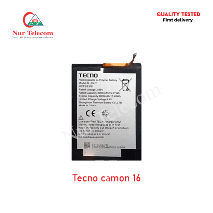 Tecno Camon 16 Battery